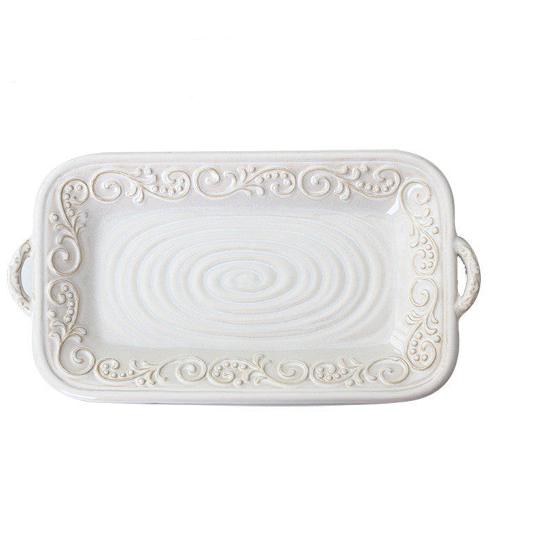 Porcelain Retro Dinner Plate