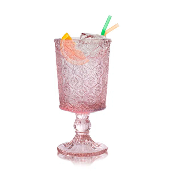 Najelly 4 - Piece 8.5Oz. Glass Goblet Glassware Set