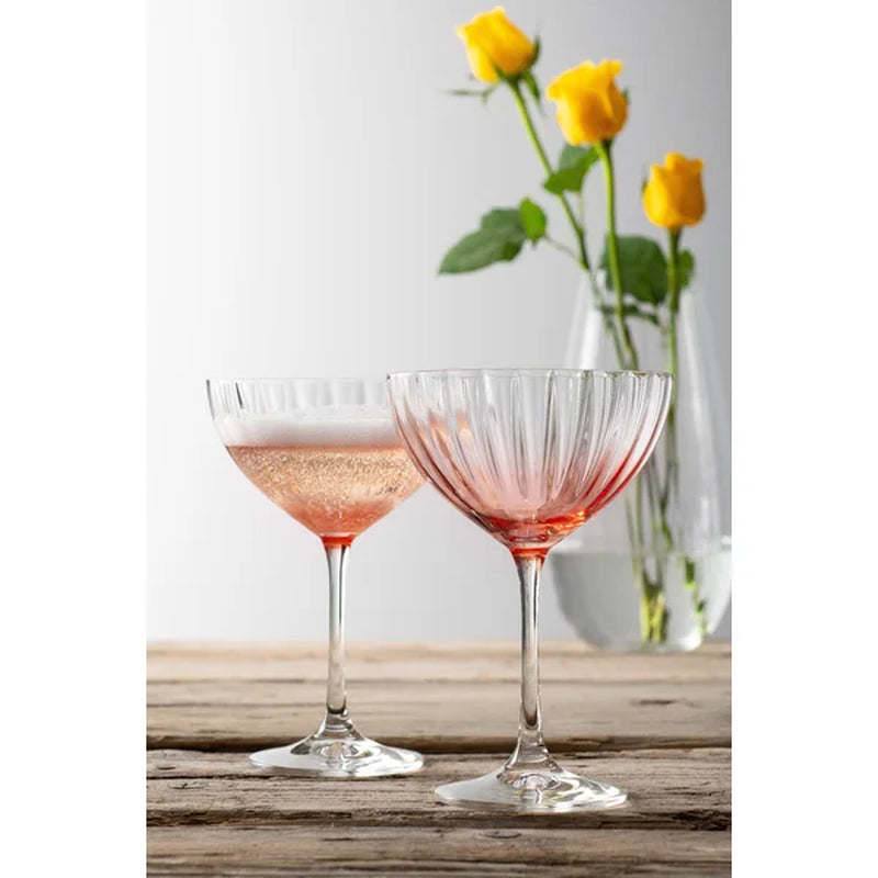Eufaula 2 - Piece 11.8Oz. Glass Martini Glass Glassware Set