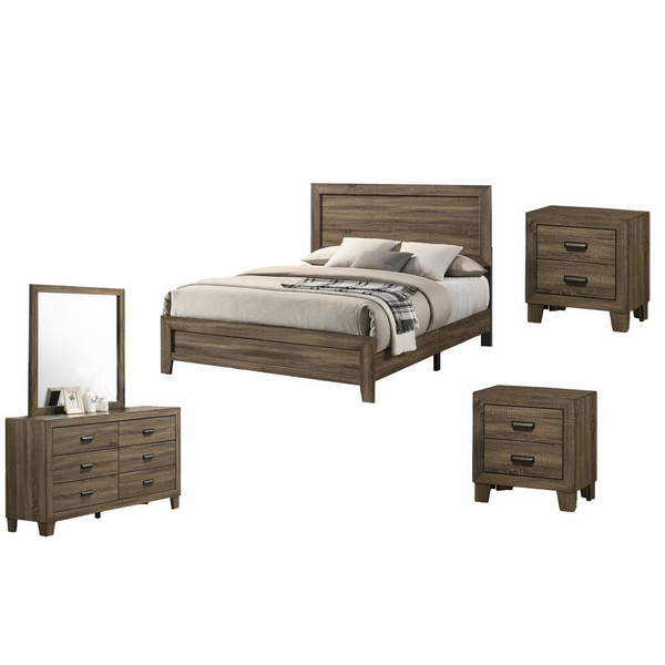 Donna Dark Walnut 5pc bed set - Queen