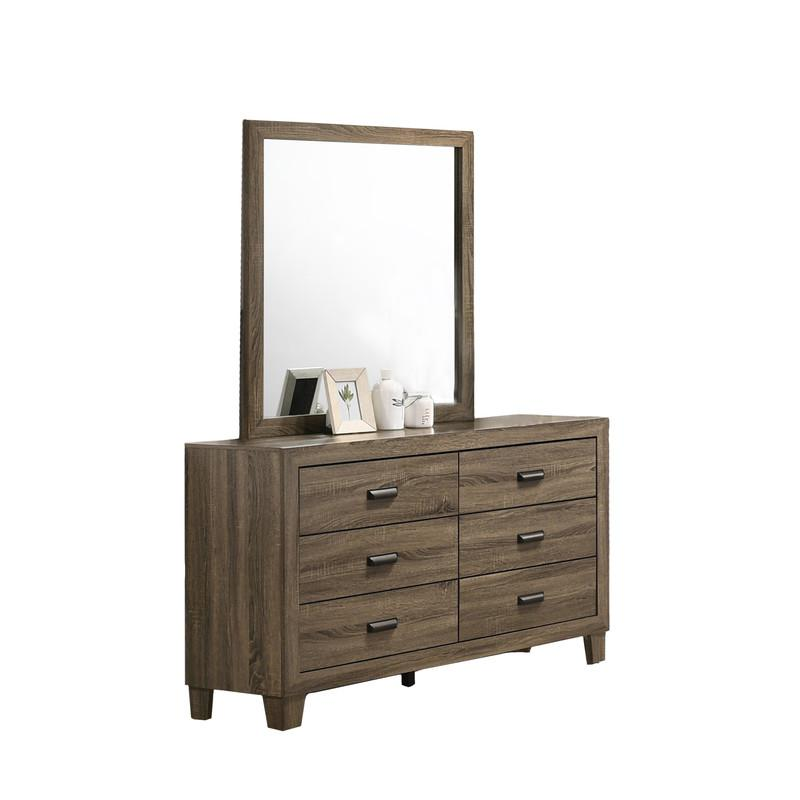 Donna Dark Walnut 6pc bed set - Queen
