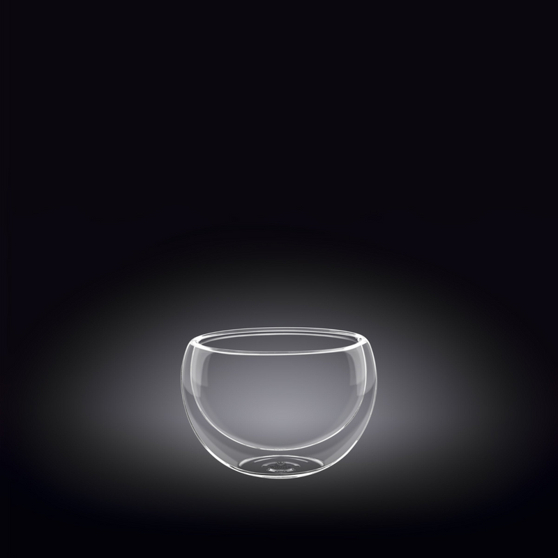 Double-Wall Vacuum Sealed Thermo Glass Bowl 1.7 Fl Oz | 50 Ml
