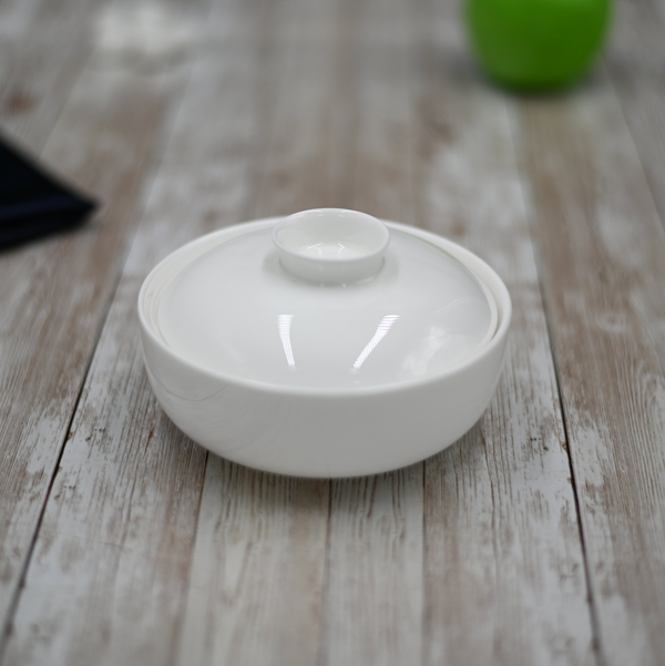 White Soup Cup With Lid 5" | 11 Fl Oz