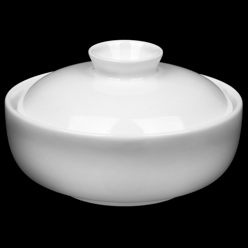 White Soup Cup With Lid 5" | 11 Fl Oz