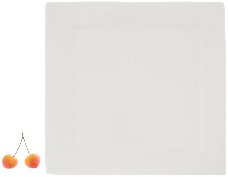 White Dinner Plate 10" X 10"| 25 X 25 Cm