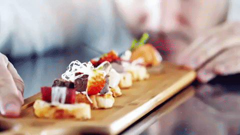 Bamboo Tray 13.5" X 4.75" |For Appetizers / Barbecue / Burger Sliders