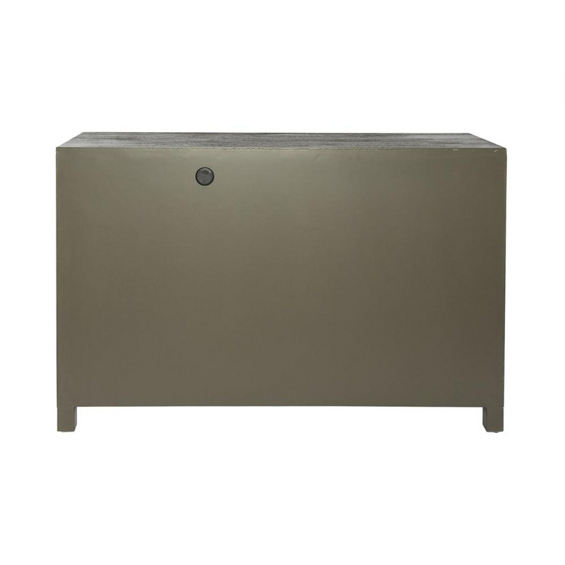 3 Door Accent Cabinet, Aged Whiskey Finish