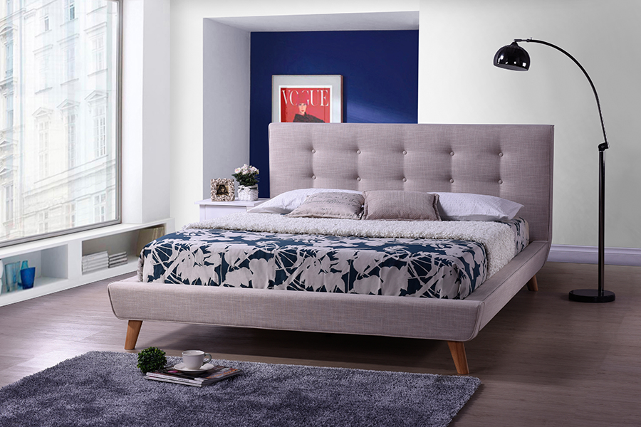 Jonesy Scandinavian King Platform Bed