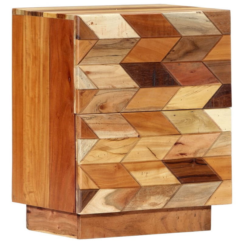 vidaXL Solid Reclaimed Wood Bedside Cabinet | 15.7"x11.8"x19.7"
