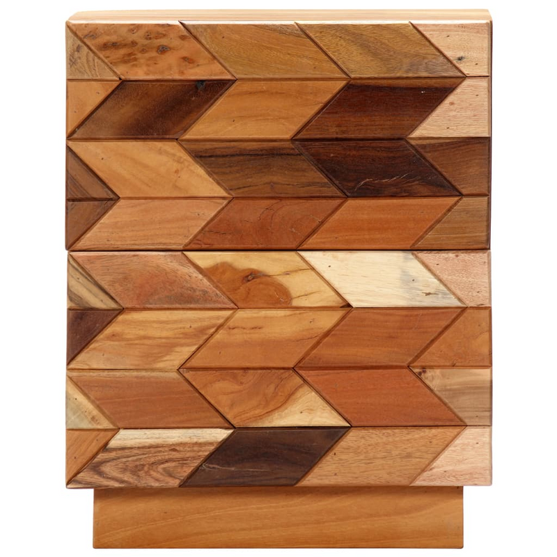 vidaXL Solid Reclaimed Wood Bedside Cabinet | 15.7"x11.8"x19.7"
