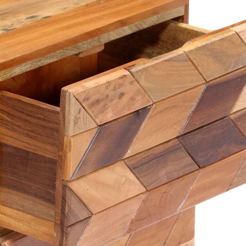 vidaXL Solid Reclaimed Wood Bedside Cabinet | 15.7"x11.8"x19.7"