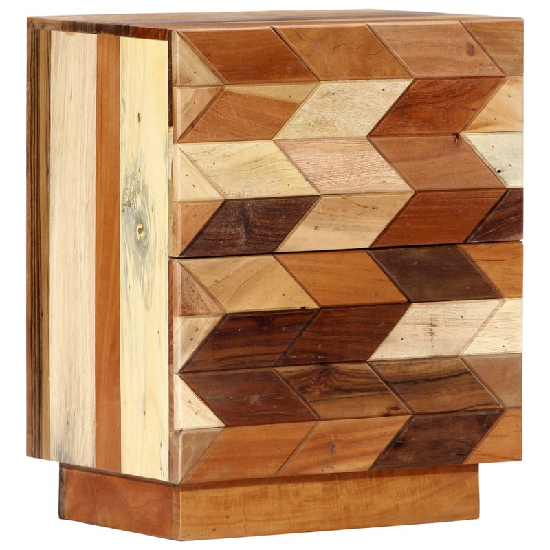 vidaXL Solid Reclaimed Wood Bedside Cabinet | 15.7"x11.8"x19.7"