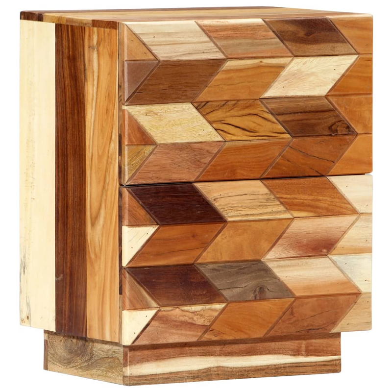 vidaXL Solid Reclaimed Wood Bedside Cabinet | 15.7"x11.8"x19.7"