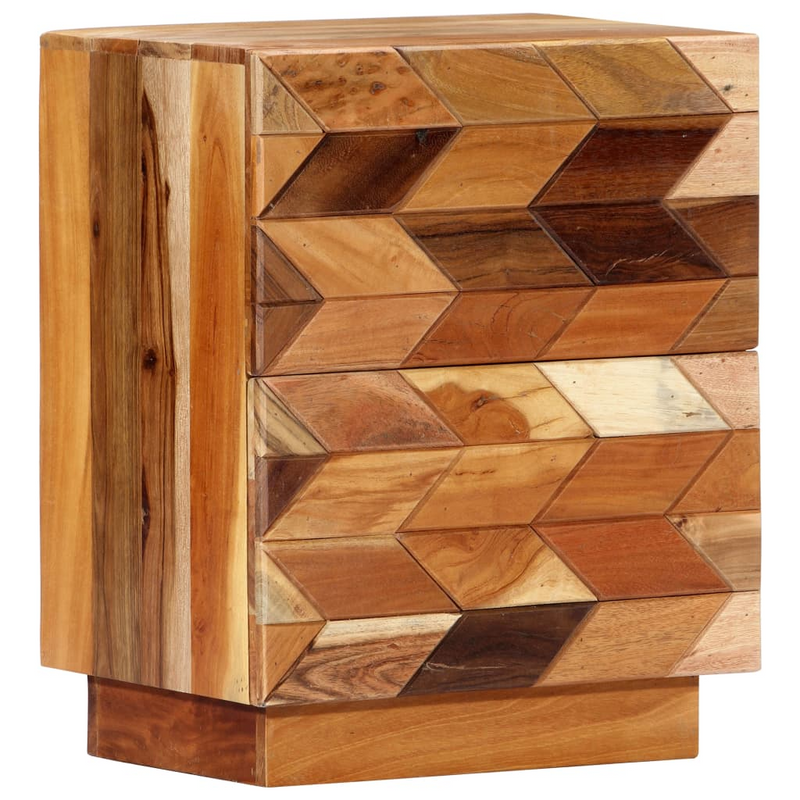 vidaXL Solid Reclaimed Wood Bedside Cabinet | 15.7"x11.8"x19.7"