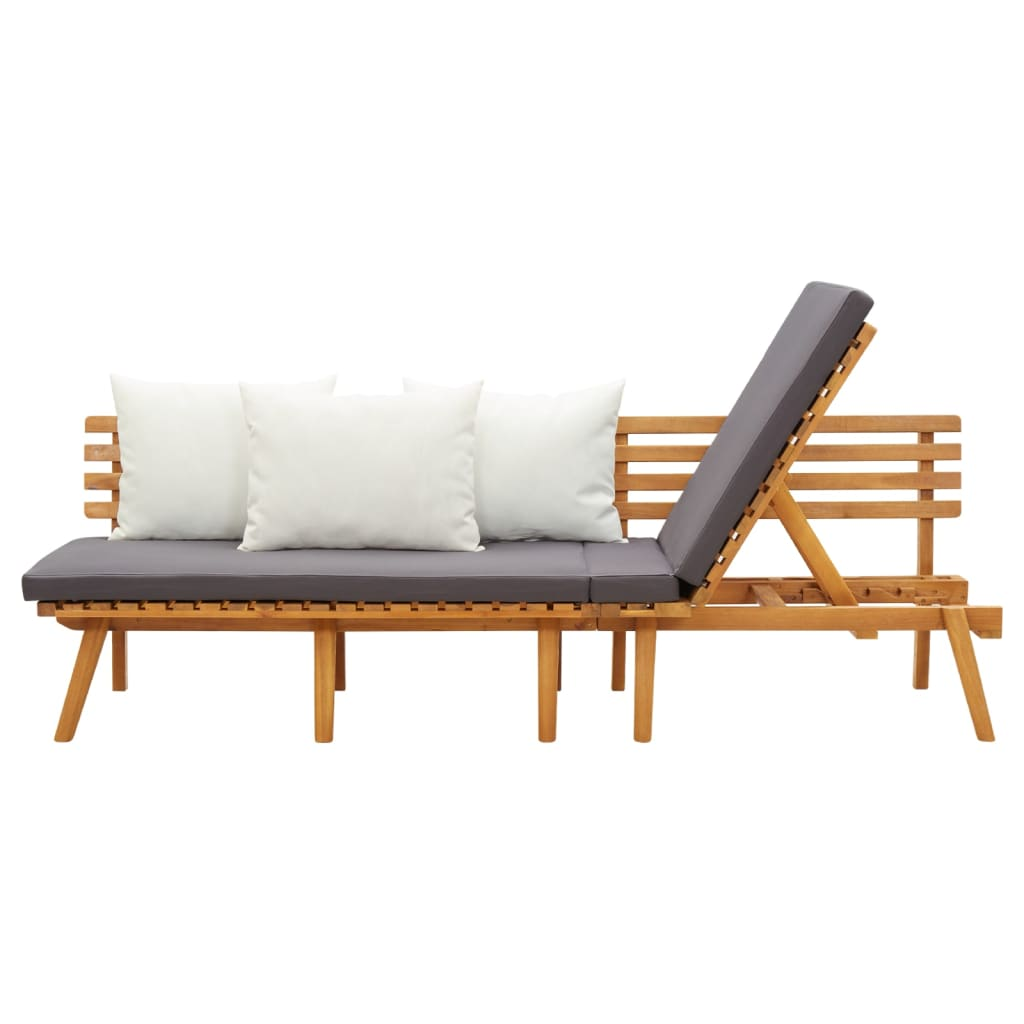 vidaXL  Solid Wood Acacia Garden Day Bed | 78.7"x25.6"