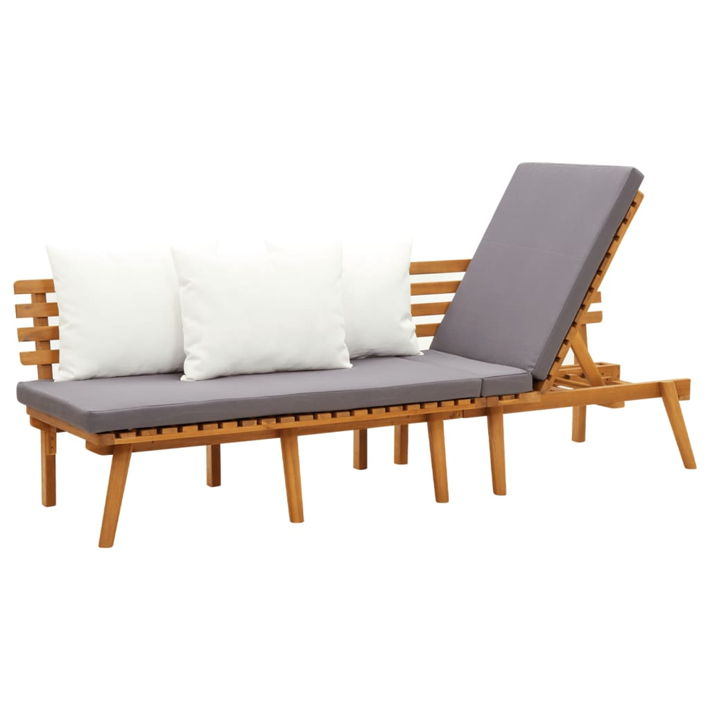 vidaXL  Solid Wood Acacia Garden Day Bed | 78.7"x25.6"