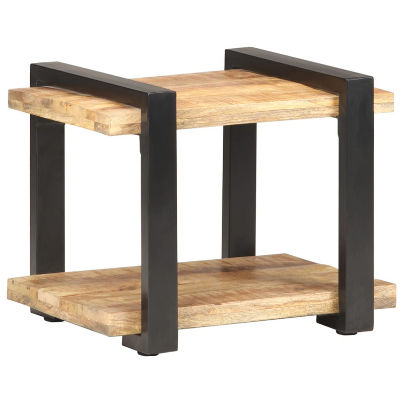 vidaXL Bedside Cabinet 19.7"x15.7"x15.7" Rough Mango Wood