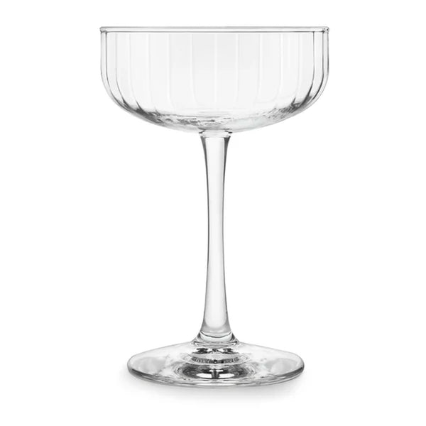 Paneled Coupe Cocktail Glasses
