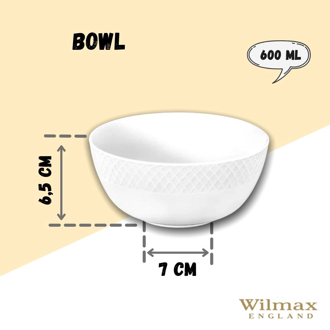 White Bowl 5.5" | 14 Cm 20 Fl Oz | 600 Ml