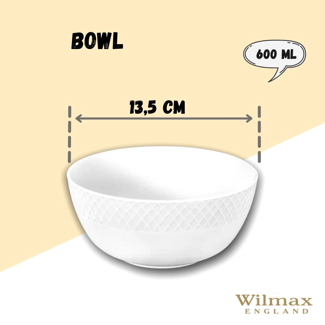 White Bowl 5.5" | 14 Cm 20 Fl Oz | 600 Ml