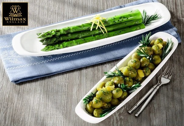 White Celery Tray / Dish 11" | 28 Cm