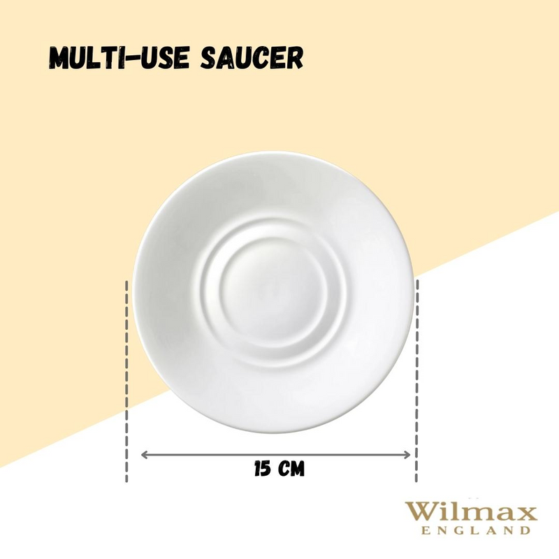 White Multi-Use Saucer 6" | 15 Cm