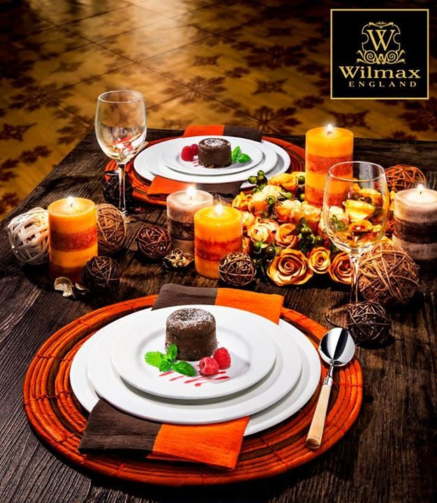 Professional Rolled Rim White Dinner Plate 11" | 28 Cm