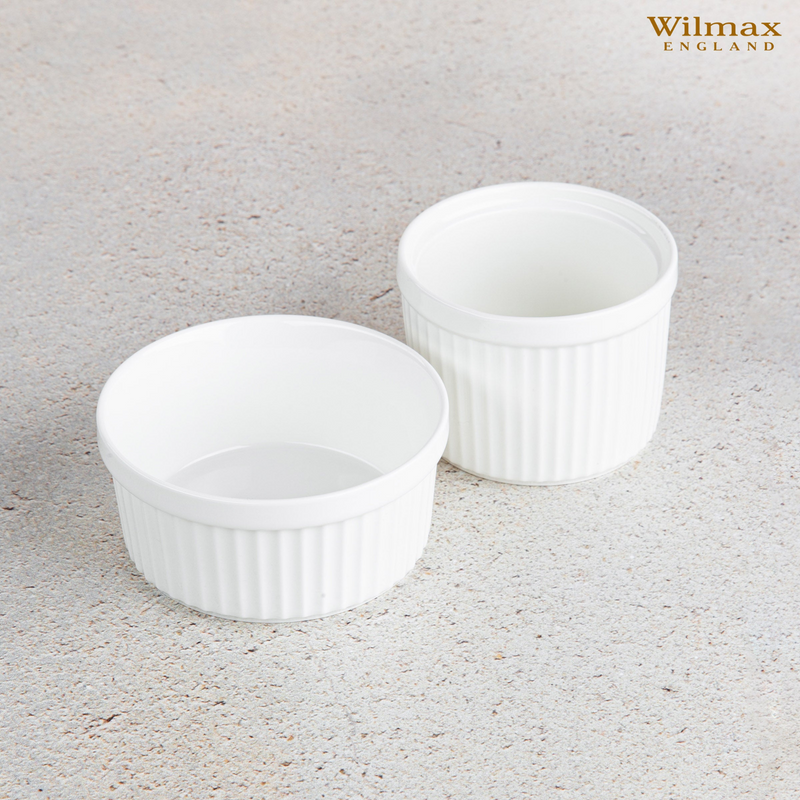 WILMAX White Ramekin 3.5" X 2.5" | 9 Fl Oz