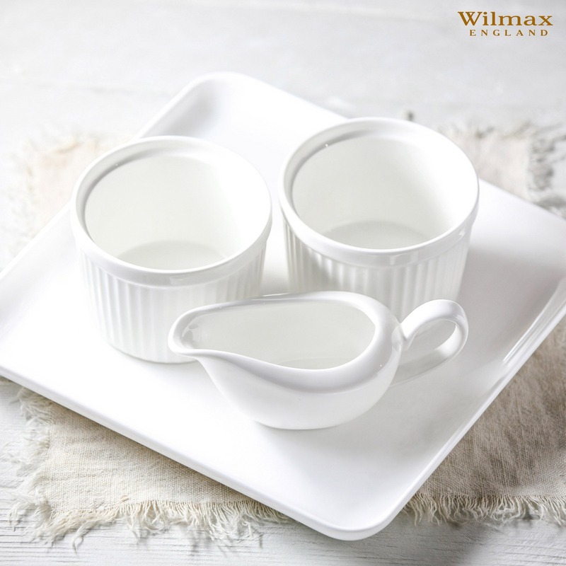 WILMAX White Ramekin 3.5" X 2.5" | 9 Fl Oz
