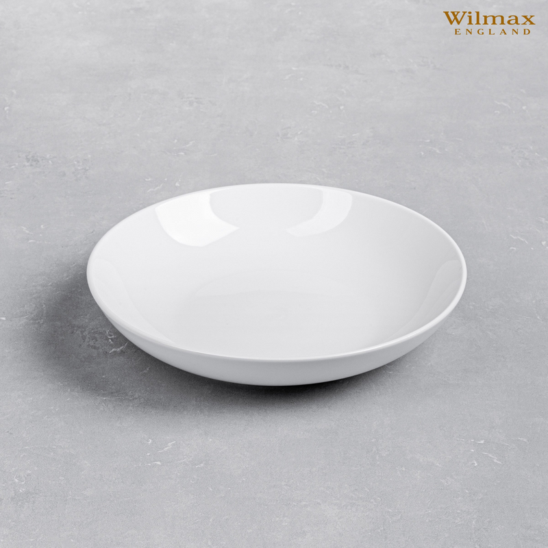 White Round Deep Plate 9" | 23 Cm