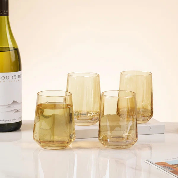 Elguja 4 - Piece 12Oz. Glass Glassware Set