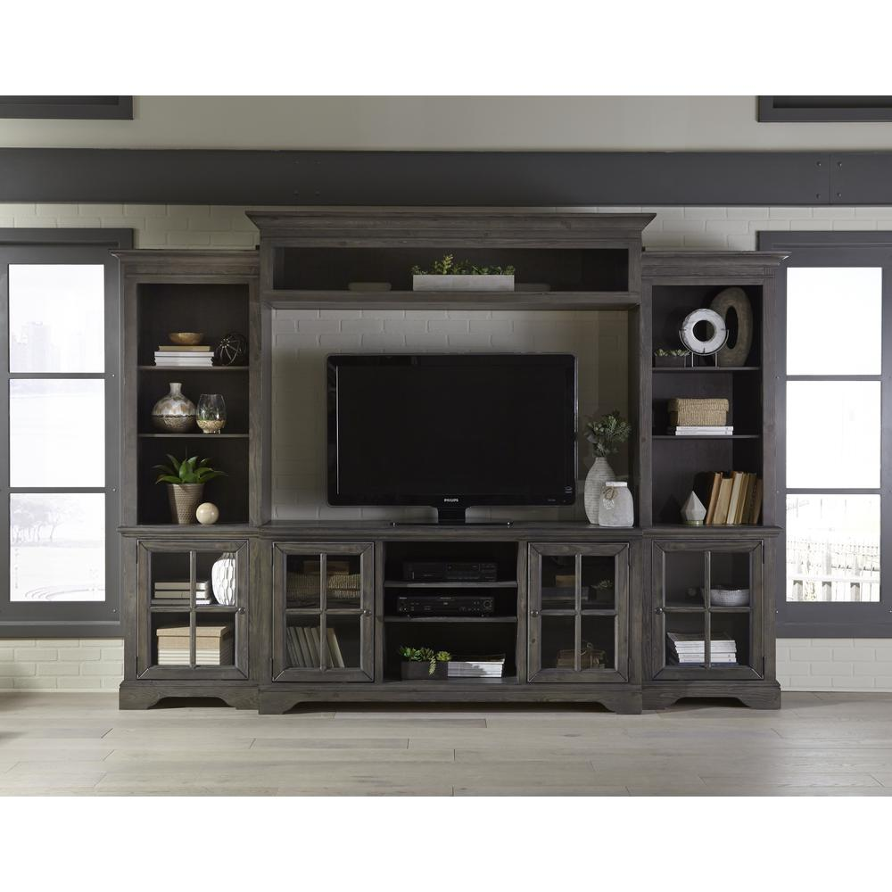 Majestic Maximus 4-pc. Entertainment Wall Unit- Gray