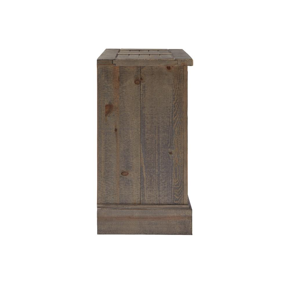 Rustic John Solid Pine Wood Nightstand