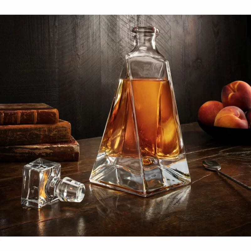 Kuba Non-Leaded Crystal 22 Oz. Whiskey Decanter