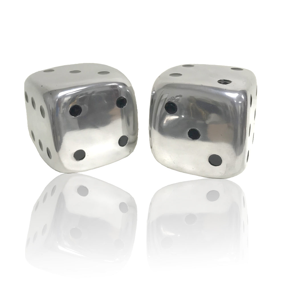 6" x 6" x 6" Buffed Decorative Dice Set of 2-0