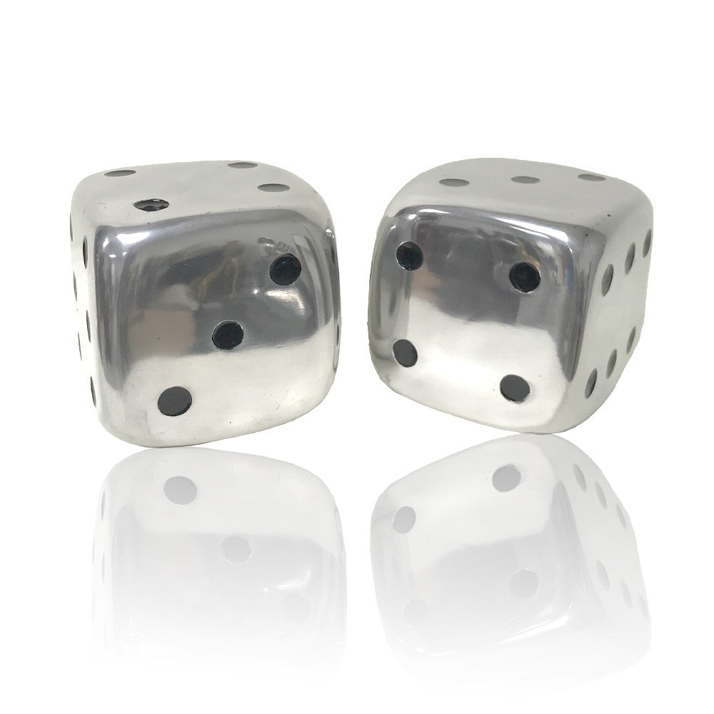 6" x 6" x 6" Buffed Decorative Dice Set of 2-2