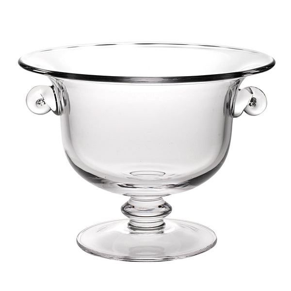 11 Mouth Blown Crystal European Made Trophy Centerpiece  Fruit or Punch Bowl-0