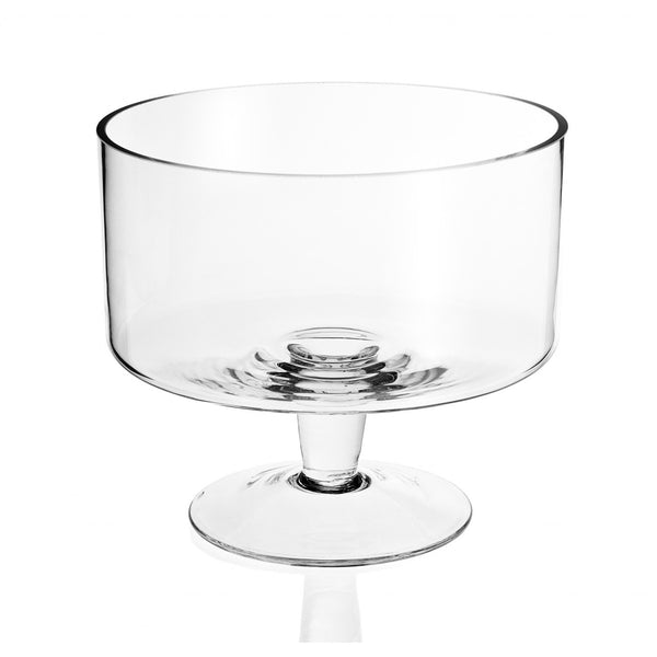 9 Mouth Blown Trifle Glass Bowl-0