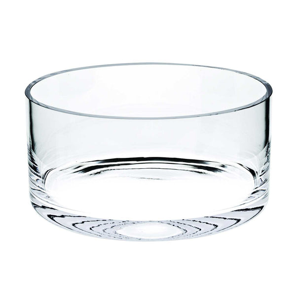 8 Mouth Blown Lead Free Classic Glass Cylinder Bowl-0
