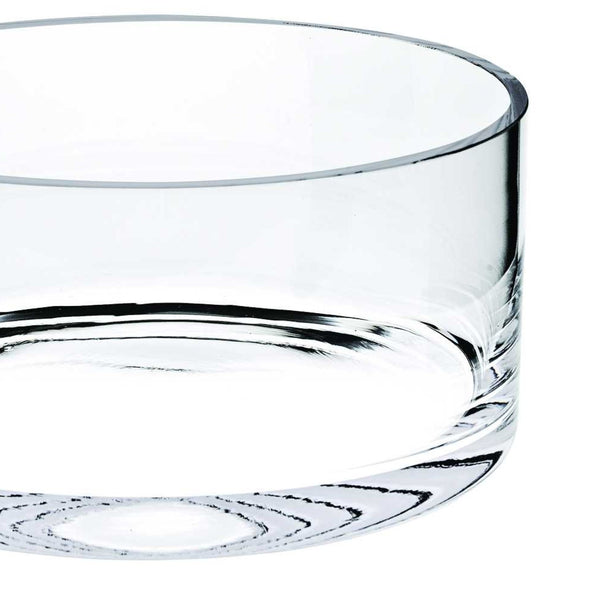 8 Mouth Blown Lead Free Classic Glass Cylinder Bowl-1