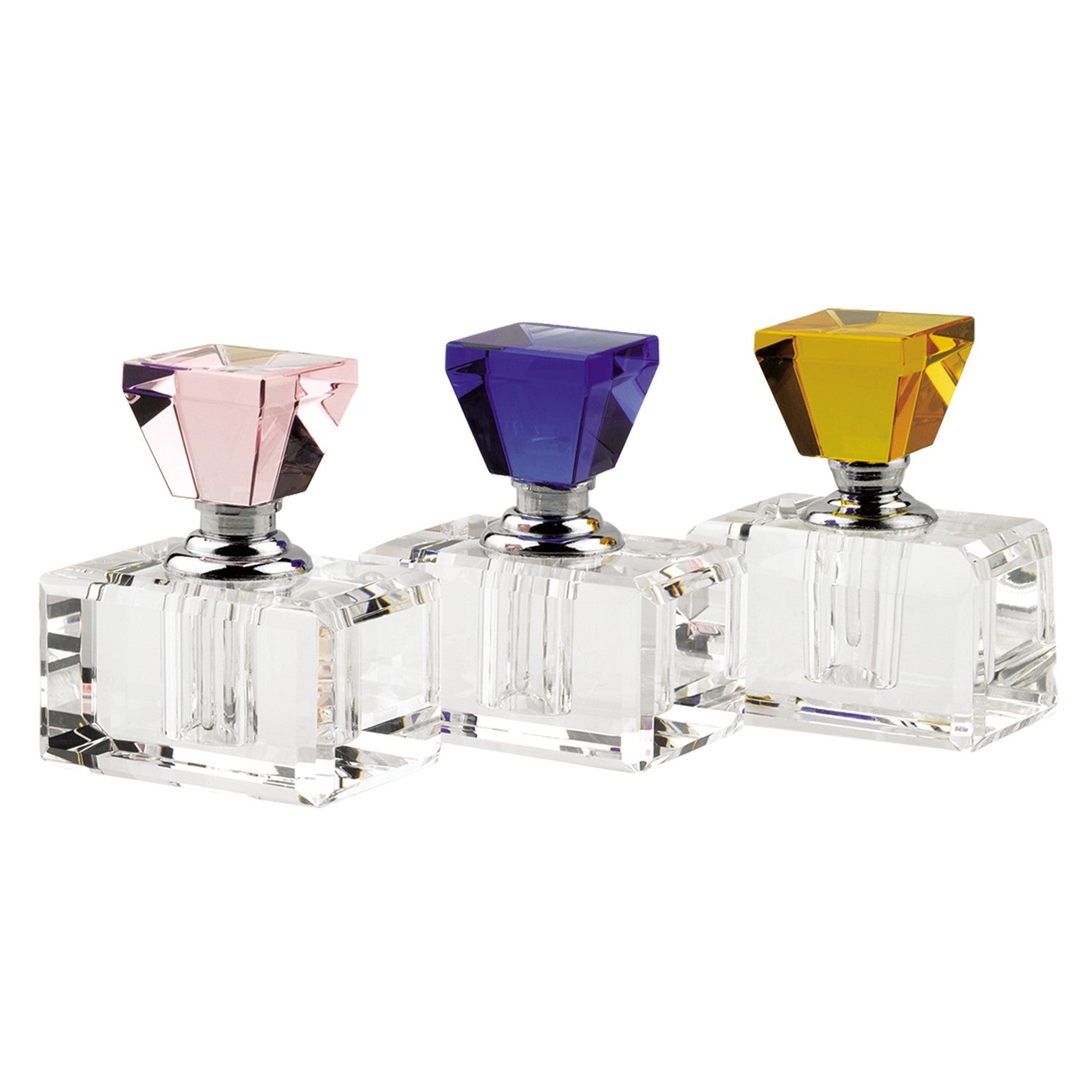 3 pc Rainbow Crystal Perfume Bottle Set-1