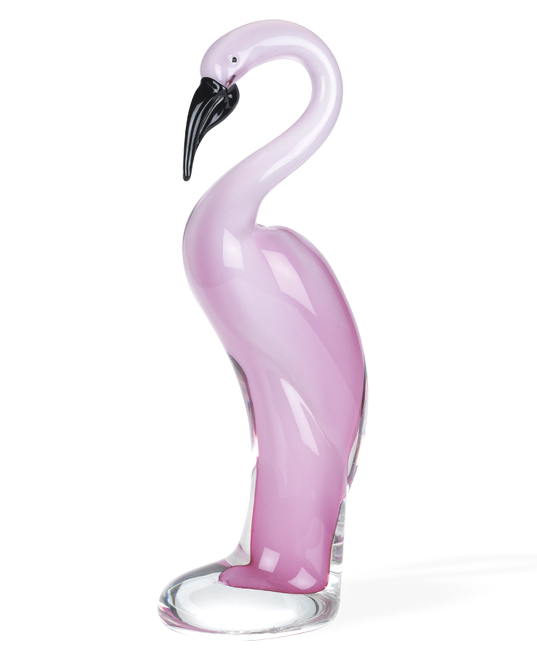 13 Mouth Blown Pink Flamingo Art Glass-0