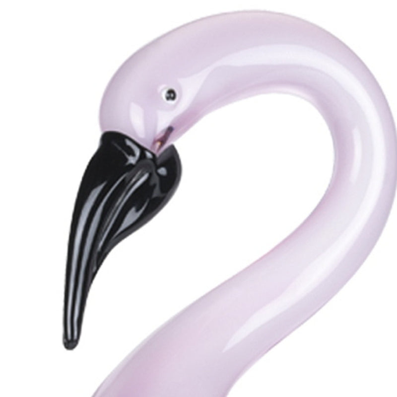 13 Mouth Blown Pink Flamingo Art Glass-3