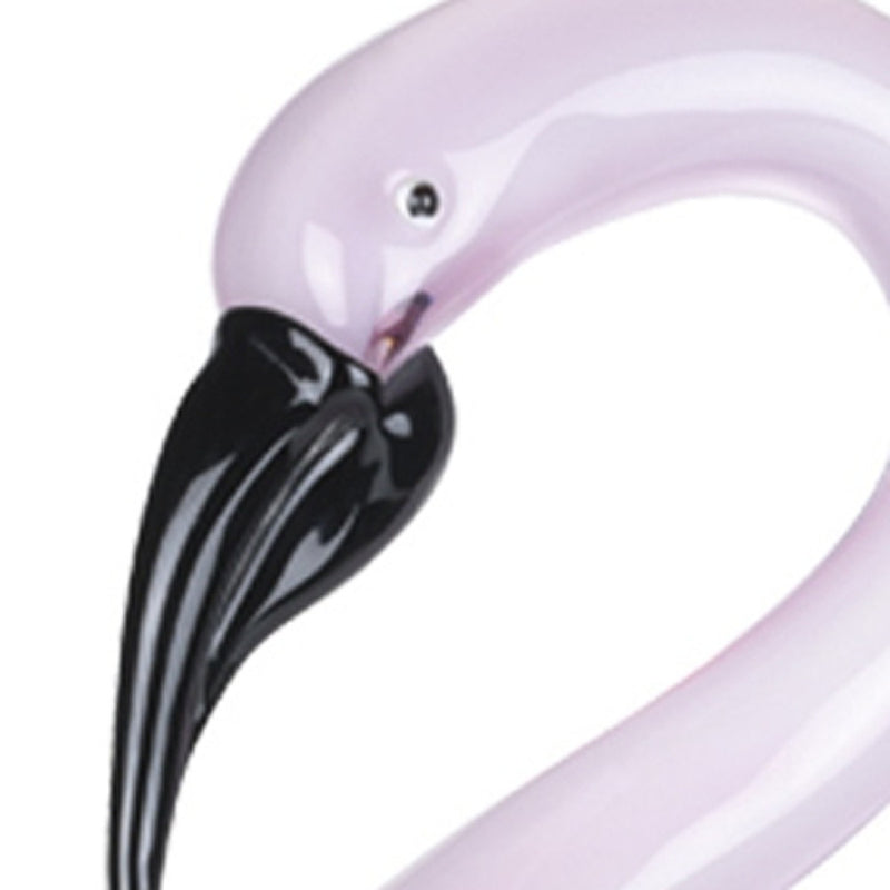 13 Mouth Blown Pink Flamingo Art Glass-4