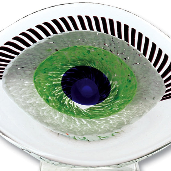 7 MultiColor Glass Art Glass Eye Centerpiece-1
