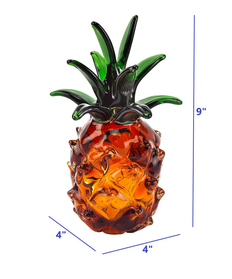10 Mouth Blown Pineapple Art Glass-3