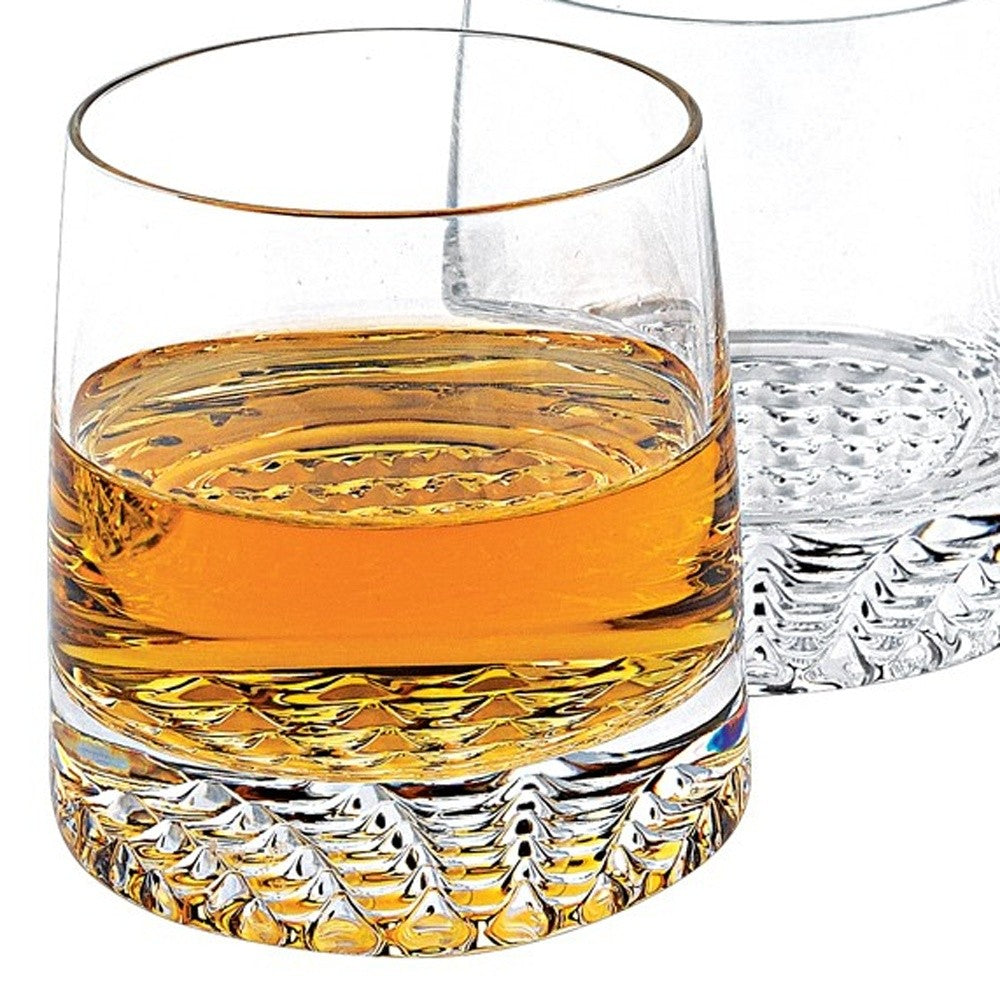 Mouth Blown European Crystal 5 Pc Whiskey Set-2