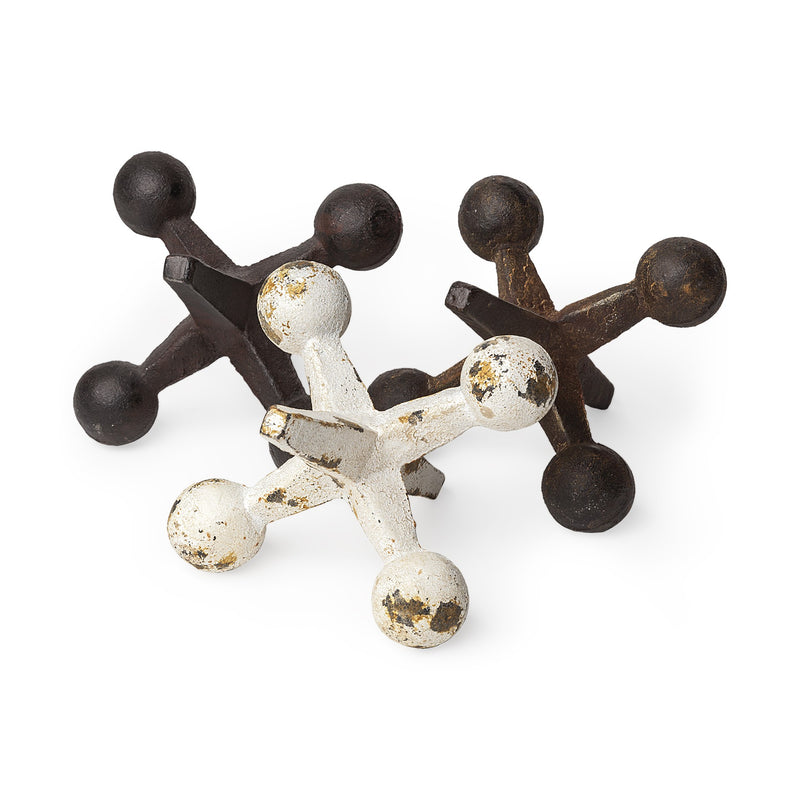 Set of Three Iron Jack Sculptures-0