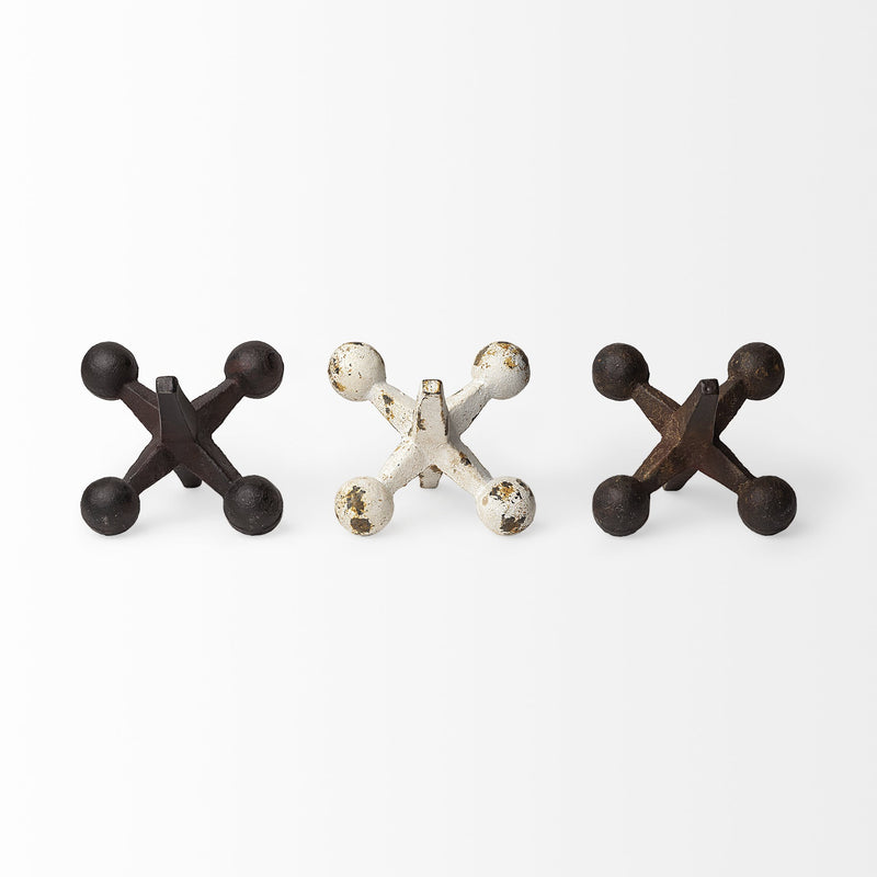 Set of Three Iron Jack Sculptures-1