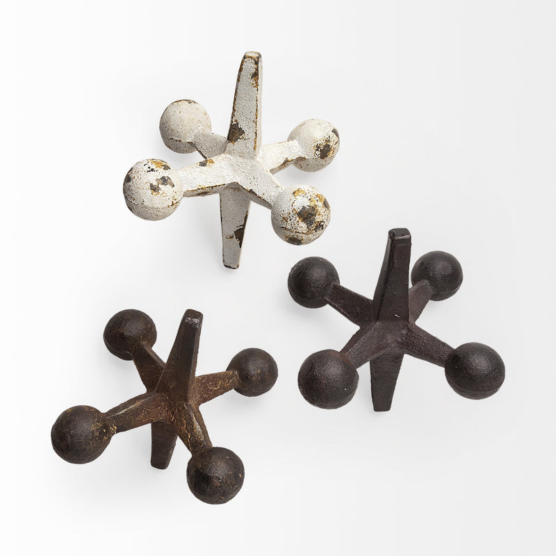 Set of Three Iron Jack Sculptures-4